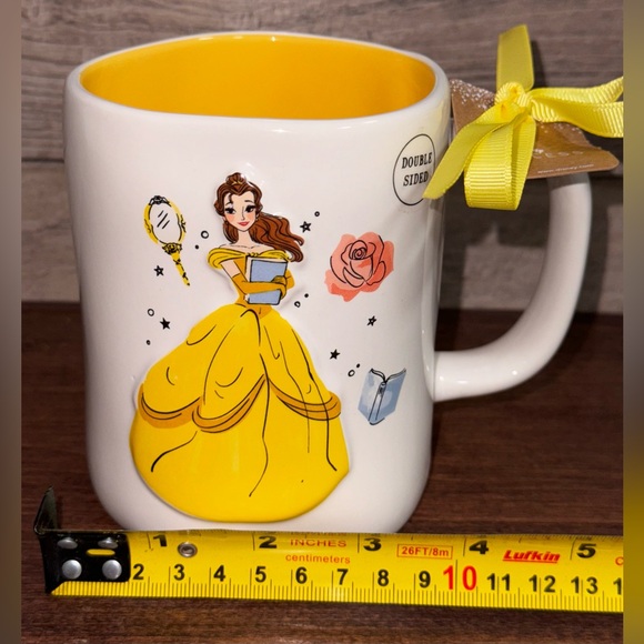 Rae Dunn Disney Beauty And The Beast BELLA Double Side Mug - NEW - Picture 4 of 8
